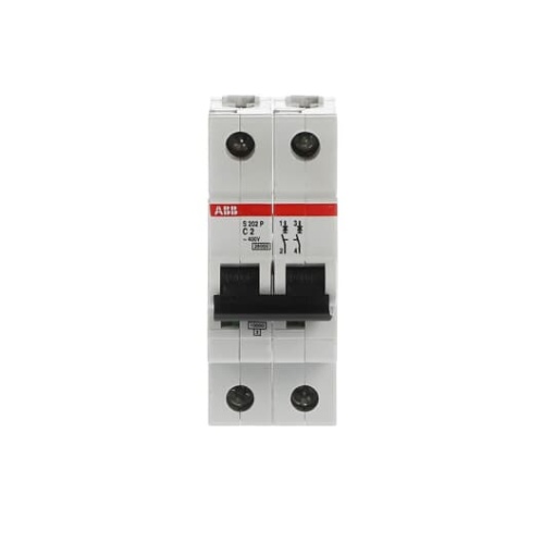 S202P-C2 Miniature Circuit Breaker - 2P - C - 2 A