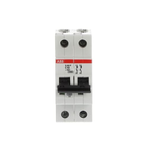 S202P-C63 Miniature Circuit Breaker - 2P - C - 63 A
