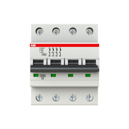 S204P-C63 Miniature Circuit Breaker - 4P - C - 63 A