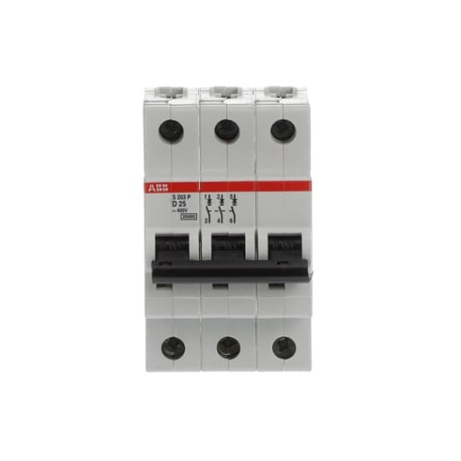 S203P-D25 Miniature Circuit Breaker - 3P - D - 25 A