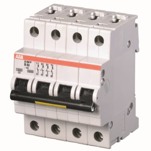 S204P-D1.6 Miniature Circuit Breaker - 4P - D - 1.6 A