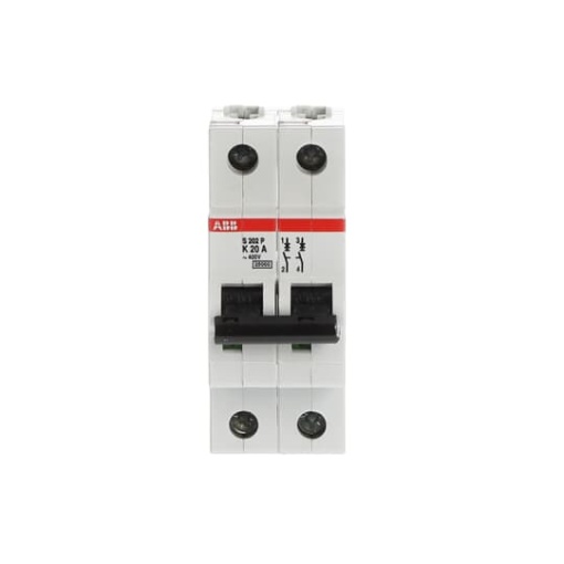 S202P-K20 Miniature Circuit Breaker - 2P - K - 20 A