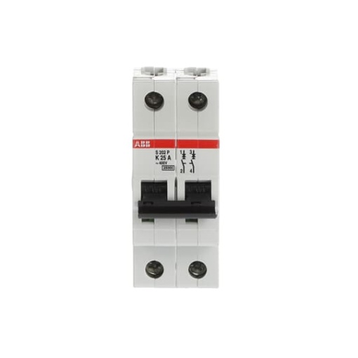 S202P-K25 Miniature Circuit Breaker - 2P - K - 25 A