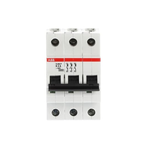 S203P-K4 Miniature Circuit Breaker - 3P - K - 4 A