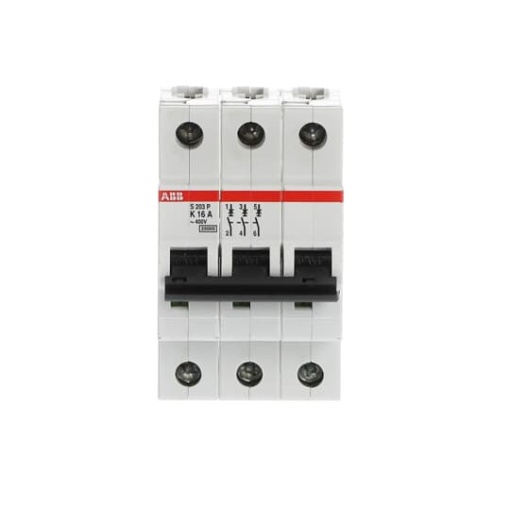 S203P-K16 Miniature Circuit Breaker - 3P - K - 16 A