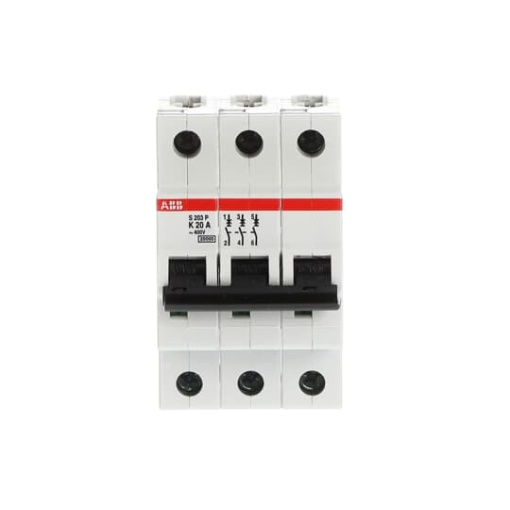 S203P-K20 Miniature Circuit Breaker - 3P - K - 20 A