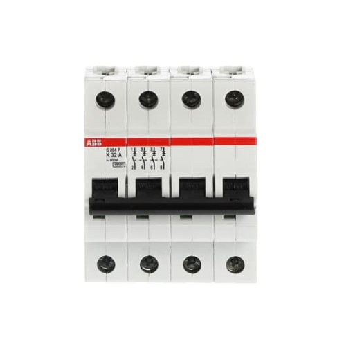 S204P-K32 Miniature Circuit Breaker - 4P - K - 32 A