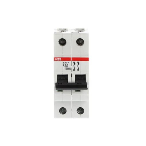 S202P-Z3 Miniature Circuit Breaker - 2P - Z - 3 A