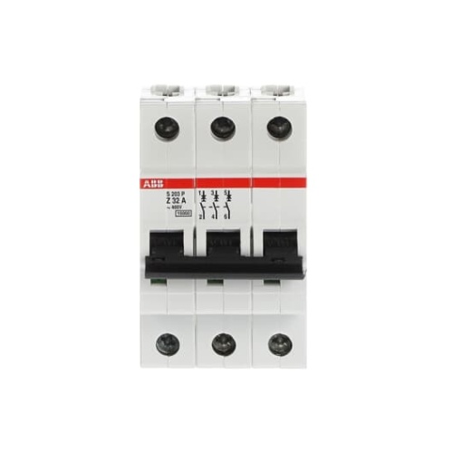 Miniature Circuit Breaker - S200P - 3P - 32 A - Z - 230 V AC 12.5 kA