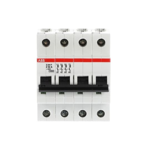 S204P-Z50 Miniature Circuit Breaker - 4P - Z - 50 A