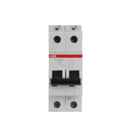 Miniature Circuit Breaker - S200M - 1PN - 25 A - D - AC 10 kA