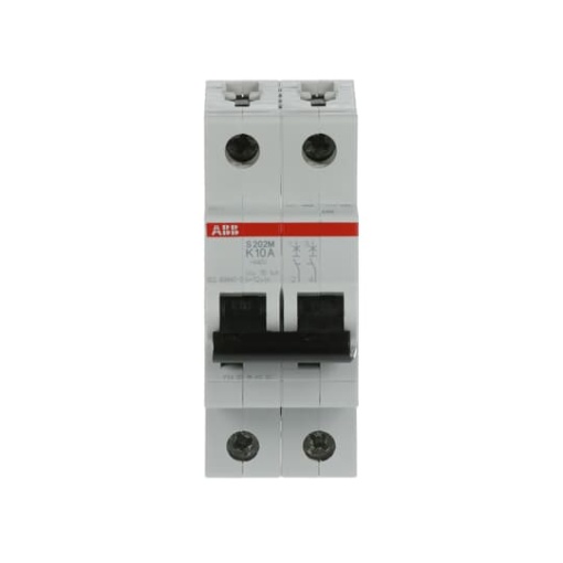 Miniature Circuit Breaker - S200M - 2P - 10 A - K - AC 10 kA