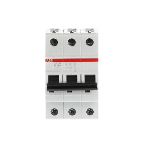 Miniature Circuit Breaker - S200M - 3P - 16 A - K