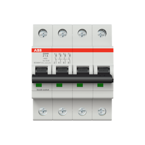 Miniature Circuit Breaker  S200M  4P  1 A  Z