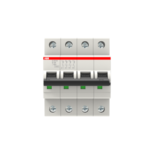 Miniature Circuit Breaker  S200M  4P  25 A  D