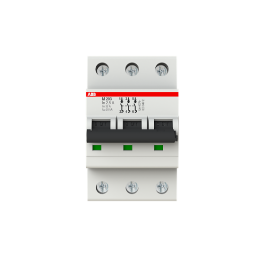 M203-2.5A Miniature Circuit Breaker - 3P - 2.5 A