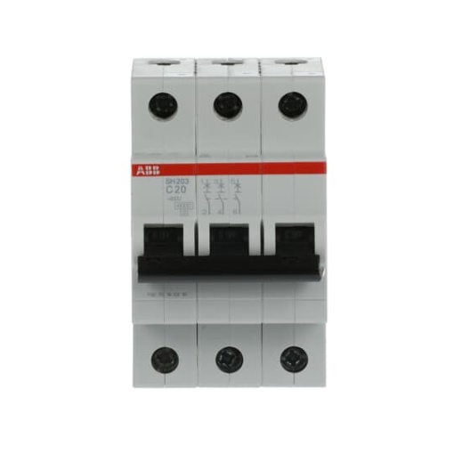 Miniature Circuit Breaker - SH200 - 3P - 20 A - C