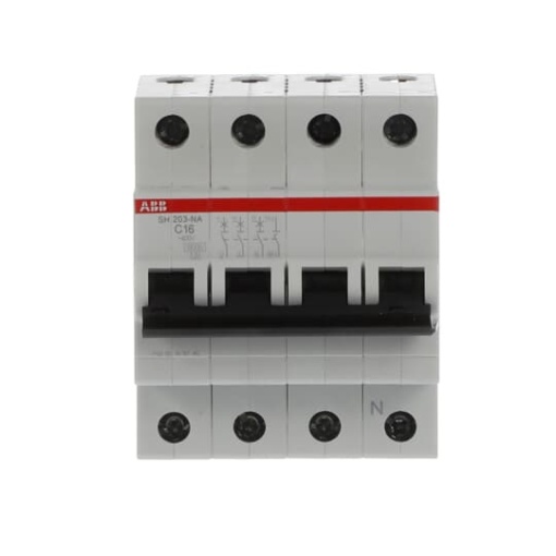 Miniature Circuit Breaker - SH200 - 3PN - 16 A - C - AC 6 kA