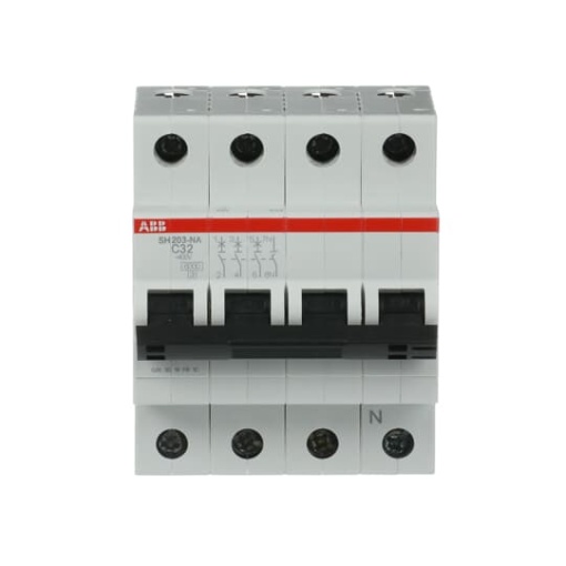 Miniature Circuit Breaker - SH200 - 3PN - 32 A - C - AC 6 kA