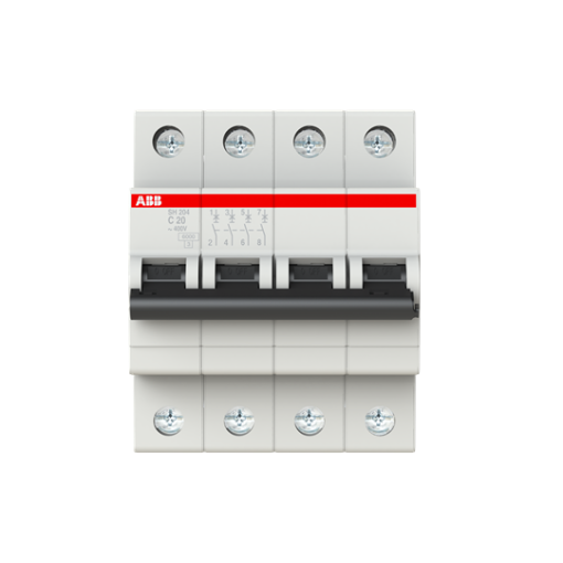 Miniature Circuit Breaker  SH200  4P  20 A  C