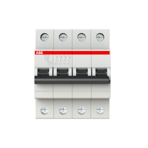 Miniature Circuit Breaker  SH200  4P  32 A  C