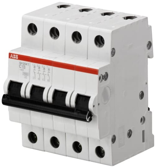 Miniature Circuit Breaker - SH200T - 4P - 6 A - C