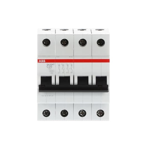Miniature Circuit Breaker - SH200T - 4P - 20 A - C