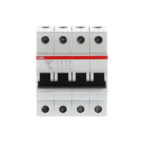 Miniature Circuit Breaker - SH200T - 4P - 25 A - C