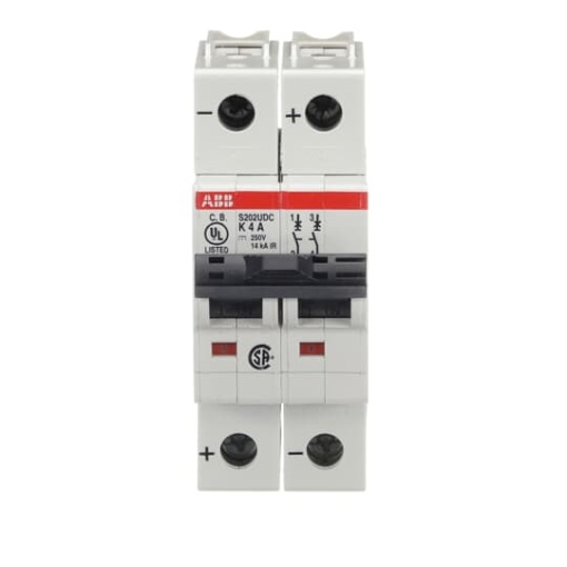 Miniature Circuit Breaker - S200UDC - 2P - 4 A - K