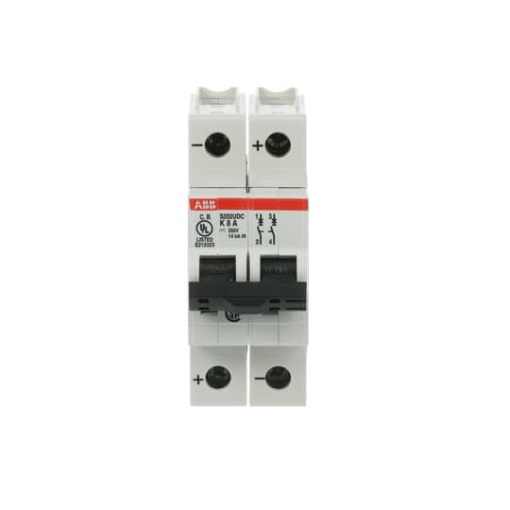 Miniature Circuit Breaker - S200UDC - 2P - 8 A - K