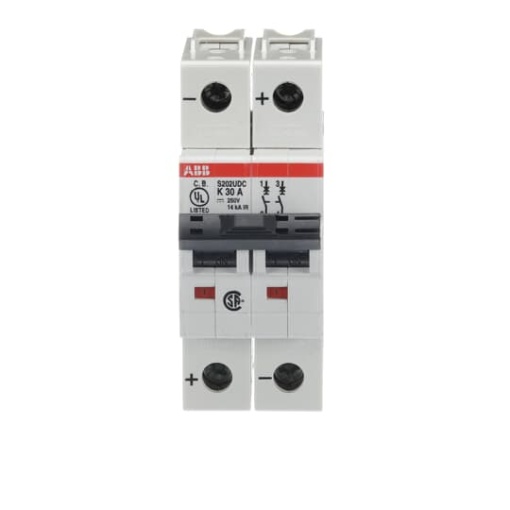 Miniature Circuit Breaker - S200UDC - 2P - 30 A - K