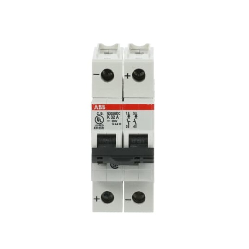 Miniature Circuit Breaker - S200UDC - 2P - 32 A - K