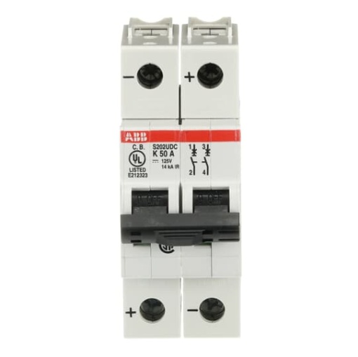 Miniature Circuit Breaker - S200UDC - 2P - 50 A - K