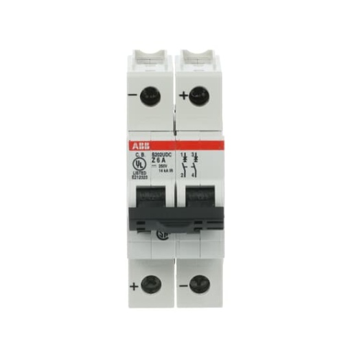 Miniature Circuit Breaker - S200UDC - 2P - 6 A - Z