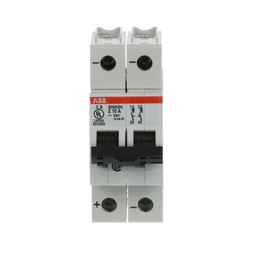 Miniature Circuit Breaker - S200UDC - 2P - 10 A - Z