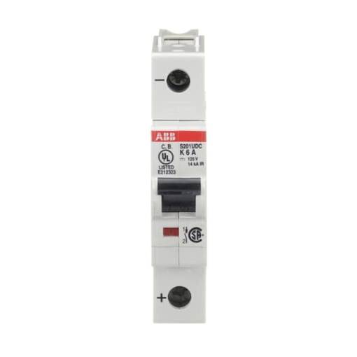 Miniature Circuit Breaker  S200UDC  1P  6 A  K