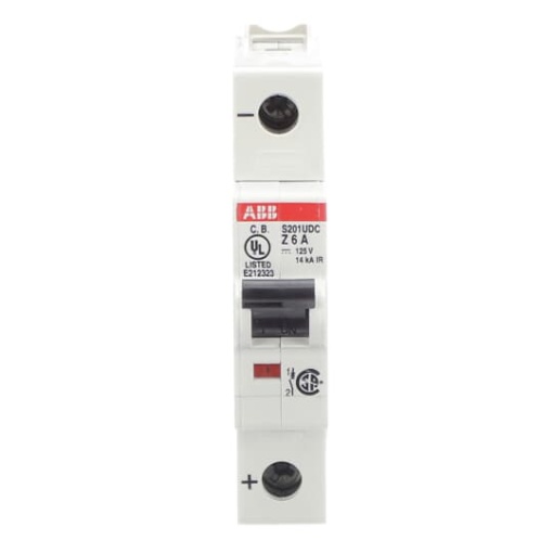 Miniature Circuit Breaker  S200UDC  1P  6 A  Z