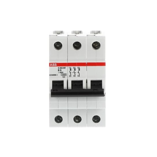 S203MT-B6 Miniature Circuit Breaker - 3P - B - 6 A
