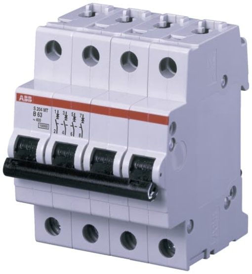 S204MT-B13 Miniature Circuit Breaker - 4P - B - 13 A