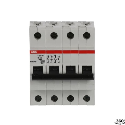 S204MT-B32 Miniature Circuit Breaker - 4P - B - 32 A