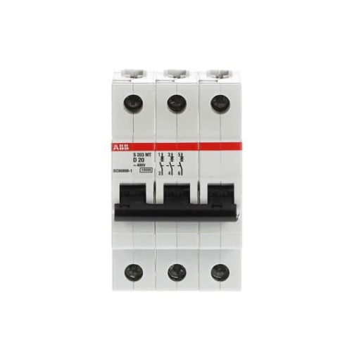 S203MT-D20 Miniature Circuit Breaker - 3P - D - 20 A