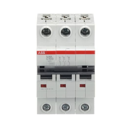 Miniature Circuit Breaker - S200 80-100A - 3P - 100 A - C