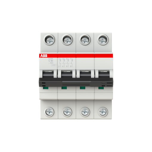 Miniature Circuit Breaker  S200 80100A  4P  80 A  C