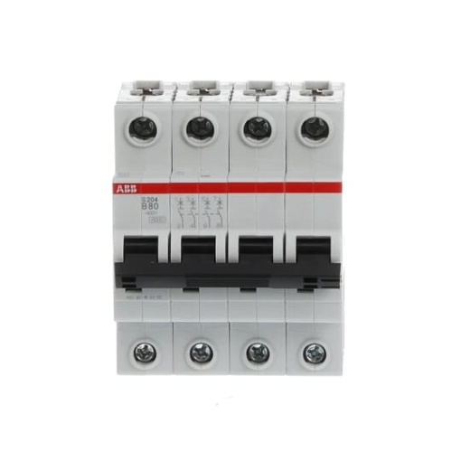 Miniature Circuit Breaker - S200 80-100A - 4P - 80 A - B - AC 6 kA