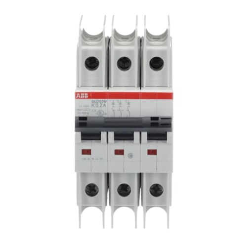Miniature Circuit Breaker - SU200M - 3P - 0.2 A - K - 400 V AC 11.2 kA