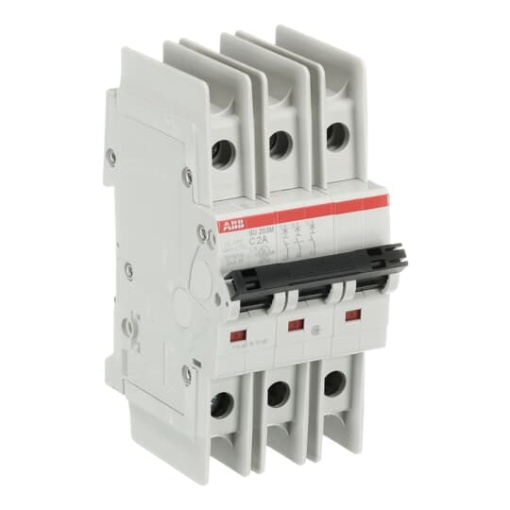 Miniature Circuit Breaker - SU200M - 3P - 2 A - C - 400 V AC 11.2 kA