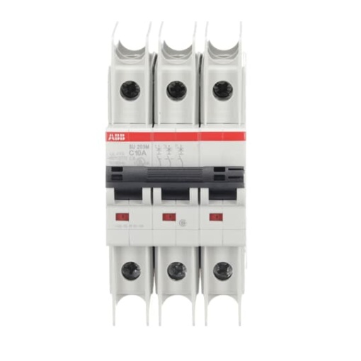 Miniature Circuit Breaker - SU200M - 3P - 10 A - C - 400 V AC 11.2 kA