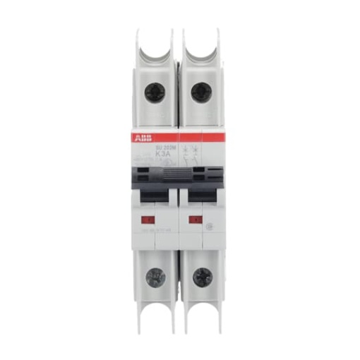 Miniature Circuit Breaker - SU200M - 2P - 3 A - K