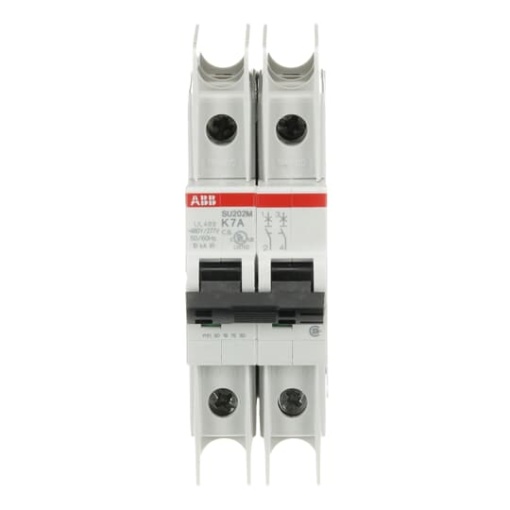 Miniature Circuit Breaker - SU200M - 2P - 7 A - K