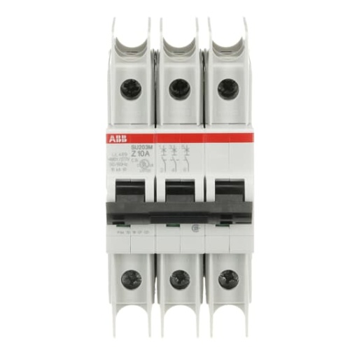 Miniature Circuit Breaker - SU200M - 3P - 10 A - Z - 400 V AC 11.2 kA